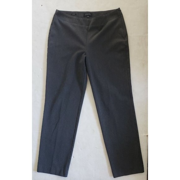 Talbots Pants Womens 12 Gray Heritage Side Zipper Career Trousers Classic - Picture 1 of 3